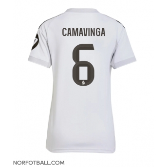 Billige Fotballdrakt Real Madrid Eduardo Camavinga #6 Replika Hjemmedrakt Dame 2025-26 Kortermet